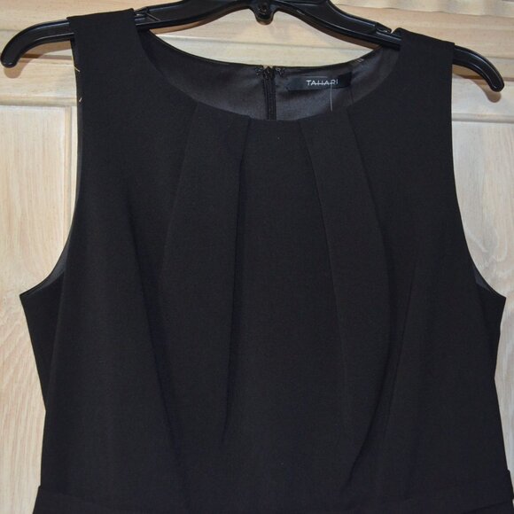 Tahari Sleeveless Sheath, Size 12, Little Black Dress, Professional Flair - NWT - Picture 4 of 12